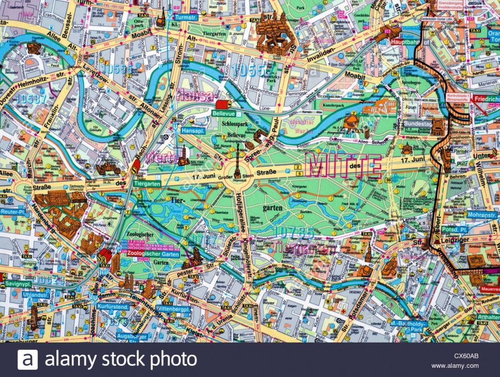 Cartina turistica di Berlino