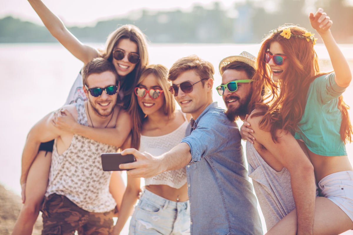 Vacanza di gruppo con amici
